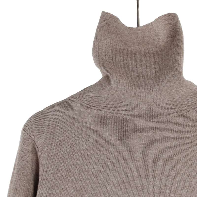 Women's Warm Turtleneck Mid-length Over-knee Sweater Dress - ChoreGirl