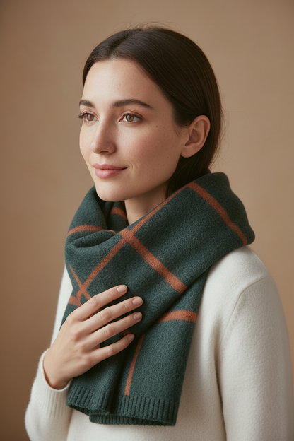 Elegant Cashmere Scarf - Soft Imitation Wool Winter Wrap
