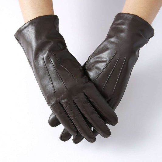 Women's Wool Inner Layer Goat Leather Gloves - ChoreGirl