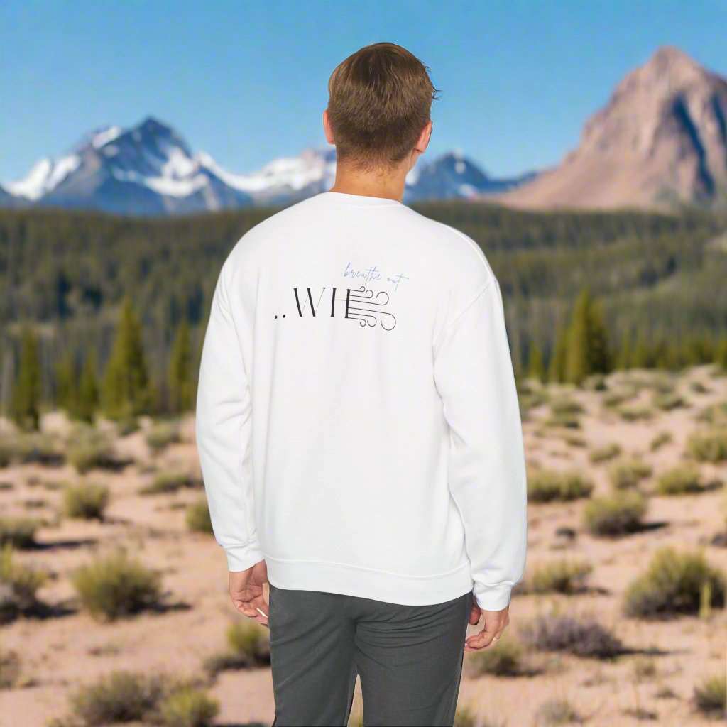YHWH Unisex Sweatshirt - God is with you with every breath you take - ChoreGirl