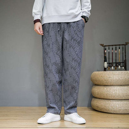 Men's Elegant Loose Straight Leg Pants - ChoreGirl