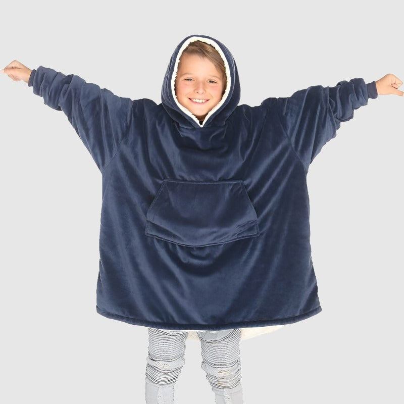 Kids Lazy TV Hooded Pullover - ChoreGirl