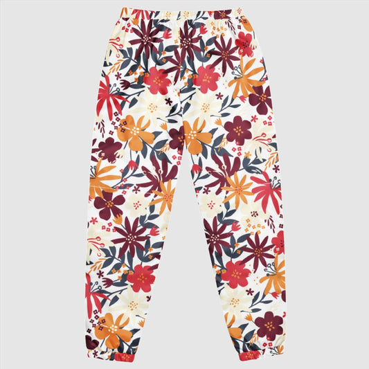 Custom Women's Flower Garden Pattern Track Pants | PERSONALIZED - ChoreGirl
