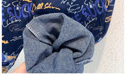 Boys Western Style Denim Two-piece Outfit Set - ChoreGirl
