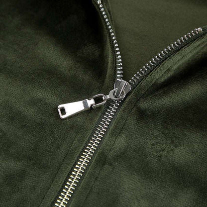 Women's Soft Hooded Jacket and Sweatpants Outfit Set - ChoreGirl