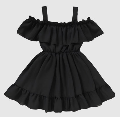 Baby Girl Casual Solid Color Dress - ChoreGirl