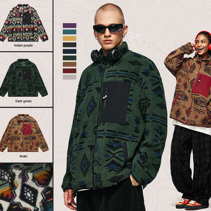 Unisex Couples Fleece-lined Warm Jacket - ChoreGirl