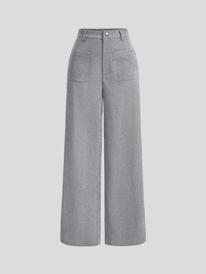 Women's Retro Corduroy Straight-leg Loose Trousers - ChoreGirl
