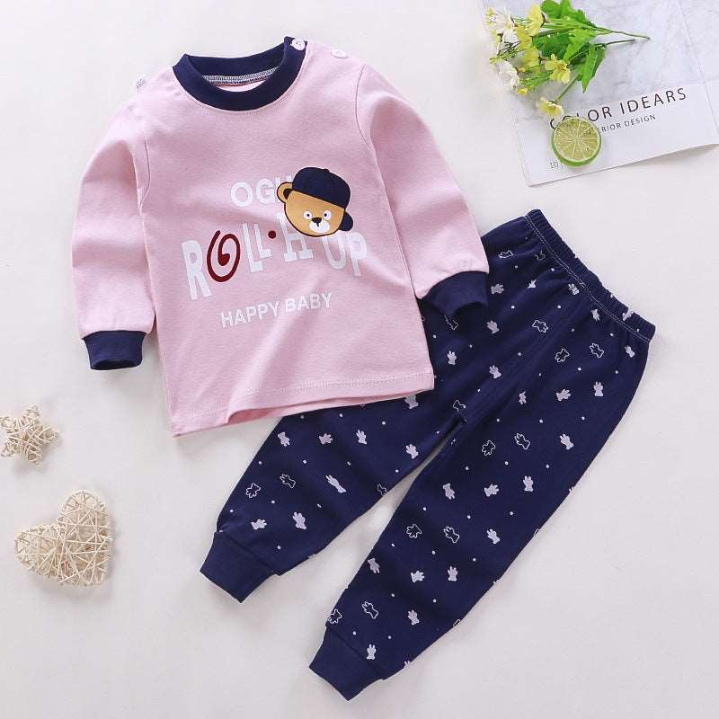 Baby Cotton Pajamas, Loungewear Two-piece Set - ChoreGirl