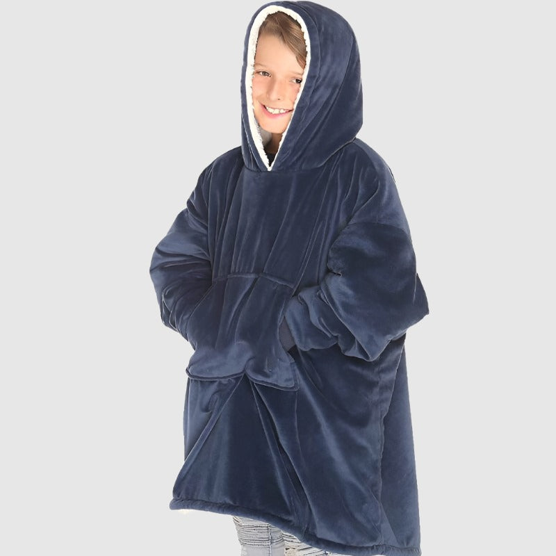 Kids Lazy TV Hooded Pullover - ChoreGirl
