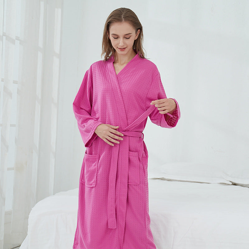 Unisex Couples Matching Mid-Sleeve Robe - ChoreGirl