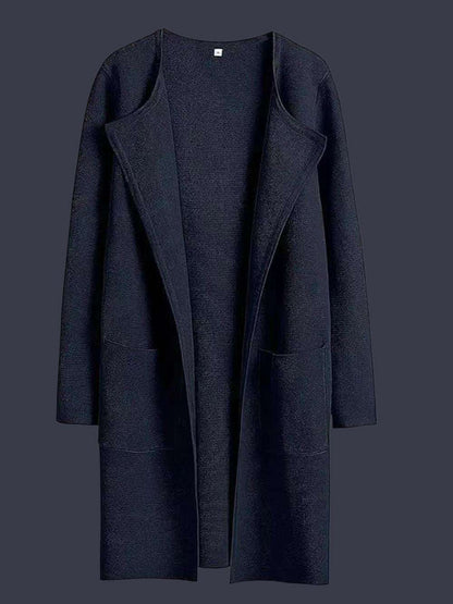 Dark blue coat on a white background
