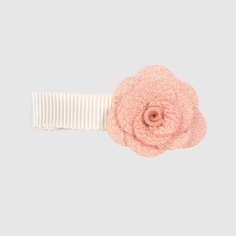 Girls Flower Bow Tie Lace Pearl Barrettes Hair Accessories Set - ChoreGirl