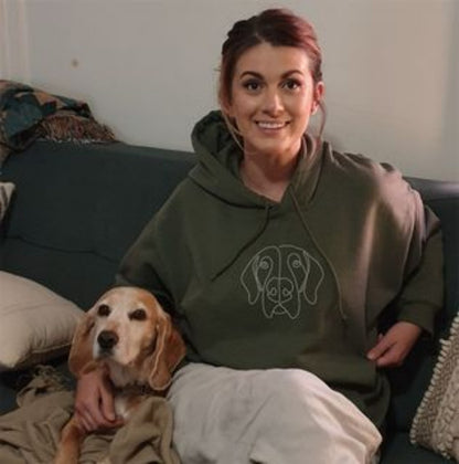 Unisex Custom Photo Embroidered Hoodie With Long Sleeves And Loose Fit | PERSONALIZED - ChoreGirl
