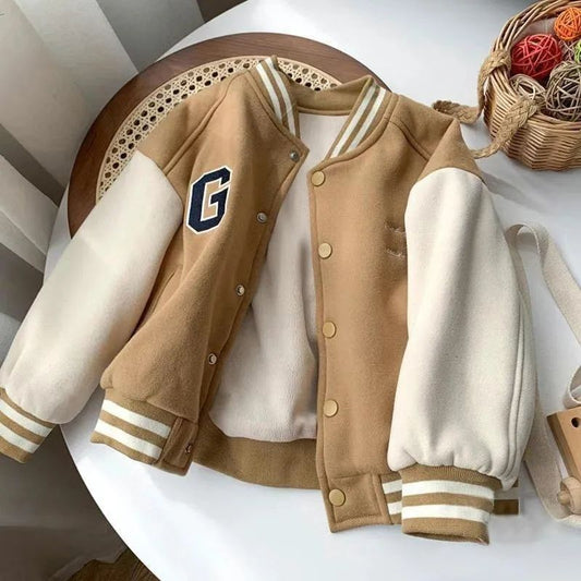 Kids Sports Baseball-styled Jacket - ChoreGirl