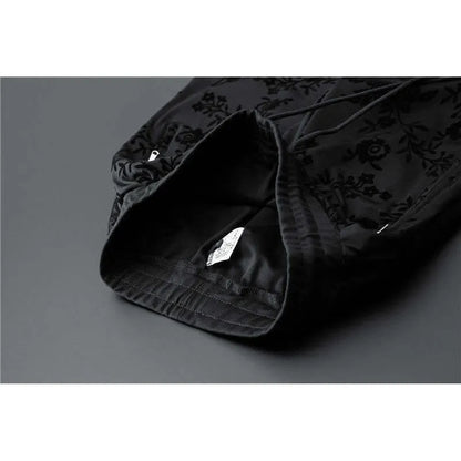 Men's Elegant Jacquard Round Neck Long-sleeved Sweatshirt and Trousers Two-piece Outfit Set - ChoreGirl