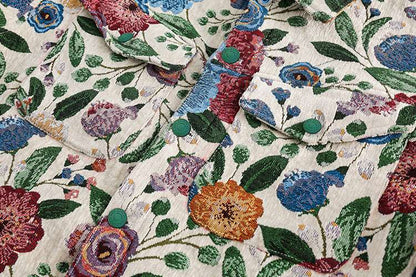 Men's Hip-hop Fashion Floral Jacquard Shirt - ChoreGirl