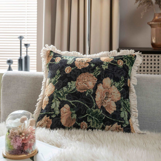 American Jacquard Multicolor Couch Pillow Case (NO INSERT PILLOW) - ChoreGirl