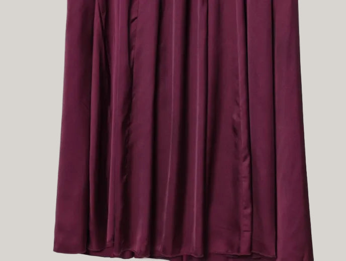 Women's Elegant Silk Satin Loose Sling Dress - ChoreGirl