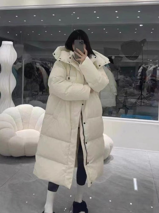 Women's Long Loose Over-knee Cotton-padded Coat - ChoreGirl