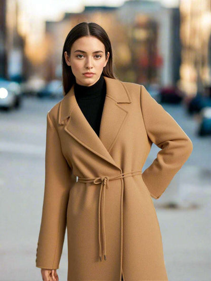Women's Long Wool Coat - ChoreGirl