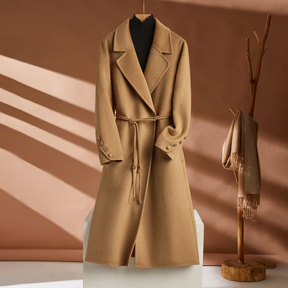 Women's Long Wool Coat - ChoreGirl