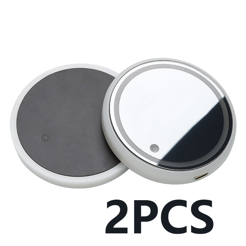 Colorful LED Light-up Solar & USB Charging Non-slip Ambient Light Cup Holder For Car - ChoreGirl