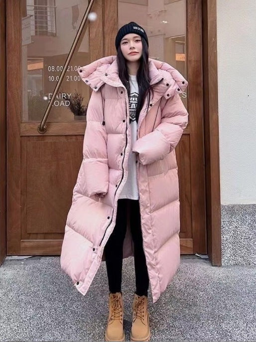 Women's Long Loose Over-knee Cotton-padded Coat - ChoreGirl