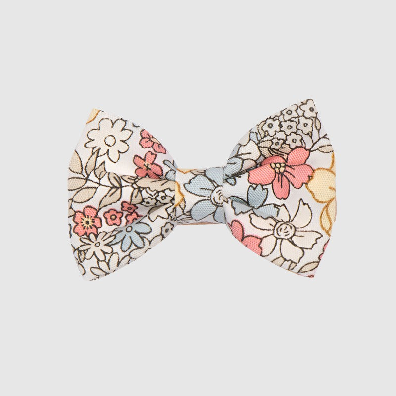 Girls Flower Bow Tie Lace Pearl Barrettes Hair Accessories Set - ChoreGirl