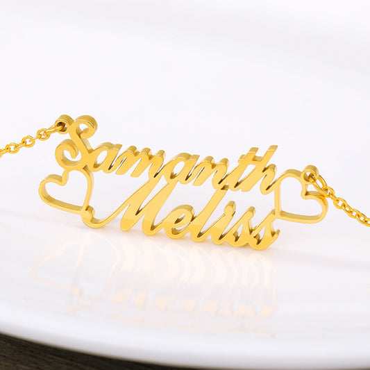Custom Name Stainless Steel Necklace | PERSONALIZED - ChoreGirl