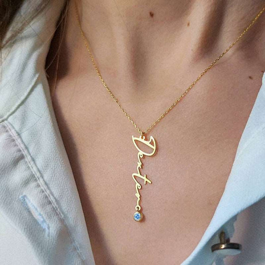 Custom Name Stainless Steel Necklace with a charm | PERSONALIZED - ChoreGirl