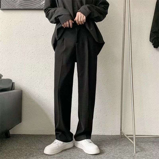 Men's Loose Straight Wide Leg Long Pants - ChoreGirl