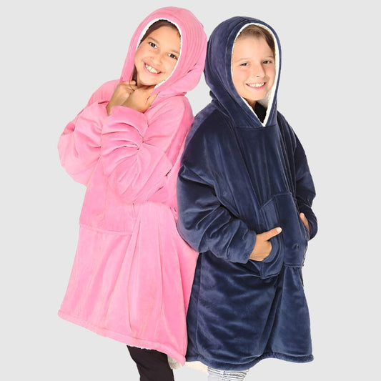 Kids Lazy TV Hooded Pullover - ChoreGirl