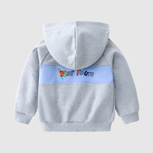 Boy's Thin Long Sleeve Hooded Jacket - ChoreGirl