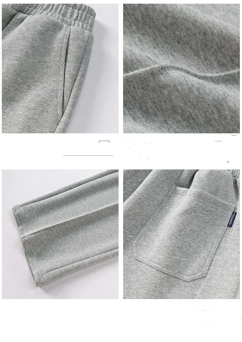 Men's Casual Pleat Stitching Loose Wide Straight Leg Pants - ChoreGirl