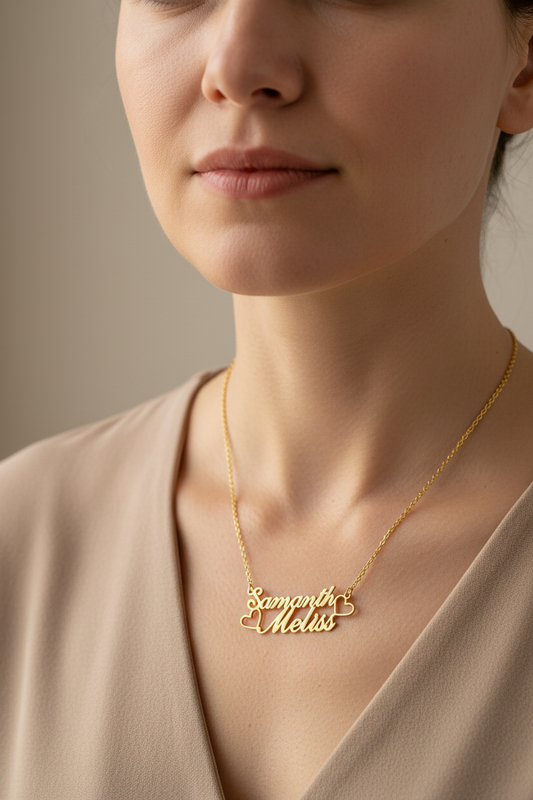 Elegant Personalized Name Necklace - Stainless Steel