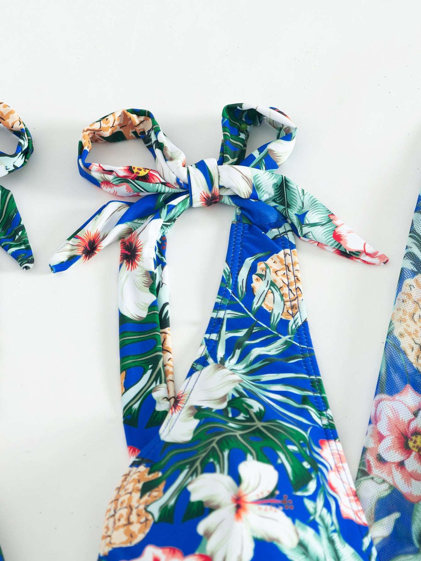 Women's Multicolor Printed Two-piece Swimsuit with Cover-up Robe - ChoreGirl