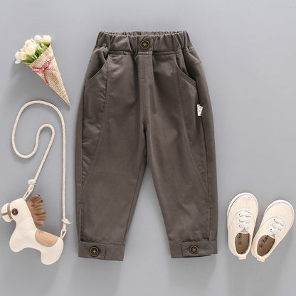 Baby Boys and Girls Solid Color Casual Pants - ChoreGirl