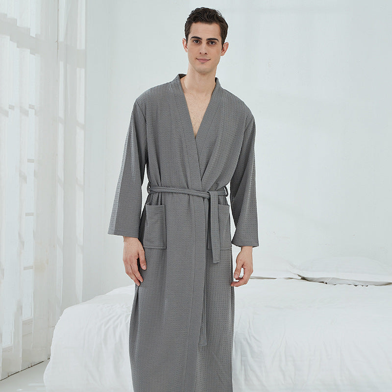 Unisex Couples Matching Mid-Sleeve Robe - ChoreGirl