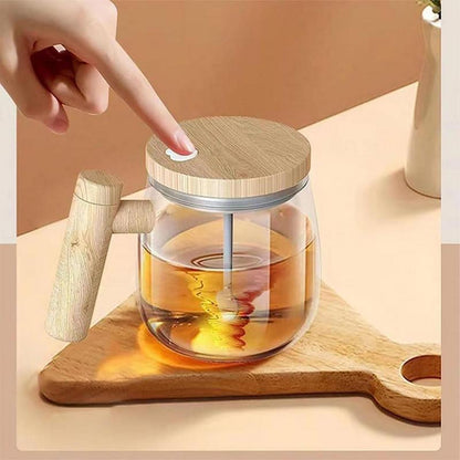 Electric 400ML Self Stirring Glass Mug - ChoreGirl