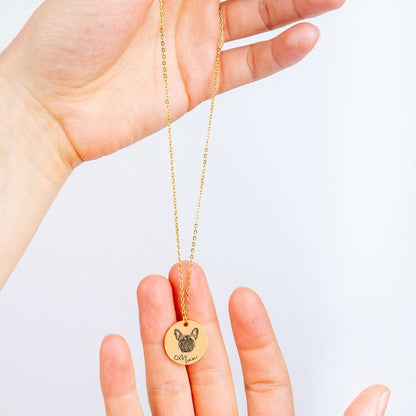 Custom Unisex Pet Portrait Necklace | PERSONALIZED - ChoreGirl