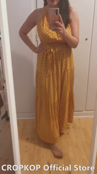 Women's Casual Long Strapless Sundress