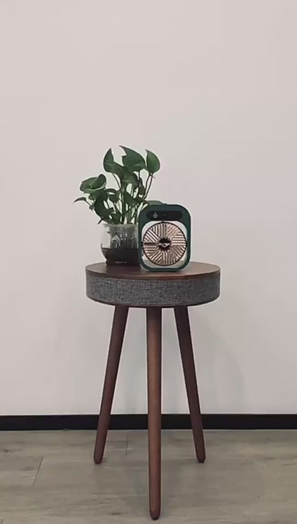 Air Conditioner Ice Mist Little Desktop Blowing Electric Fan with USB Charging