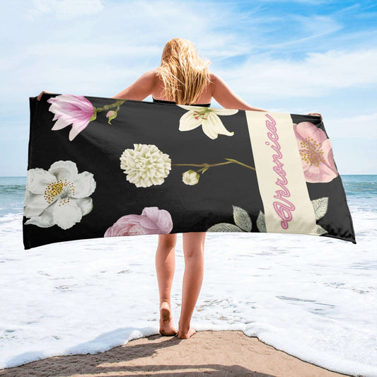 Custom Name Beach Towel | PERSONALIZED - ChoreGirl