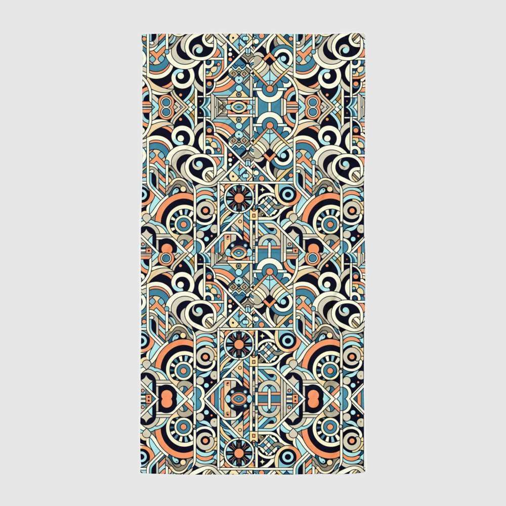 Custom Abstract Print Beach Towel | PERSONALIZED - ChoreGirl