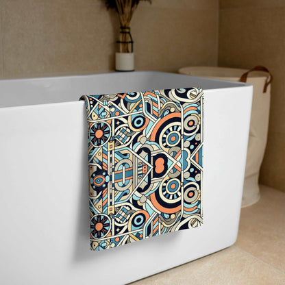 Custom Abstract Print Beach Towel | PERSONALIZED - ChoreGirl