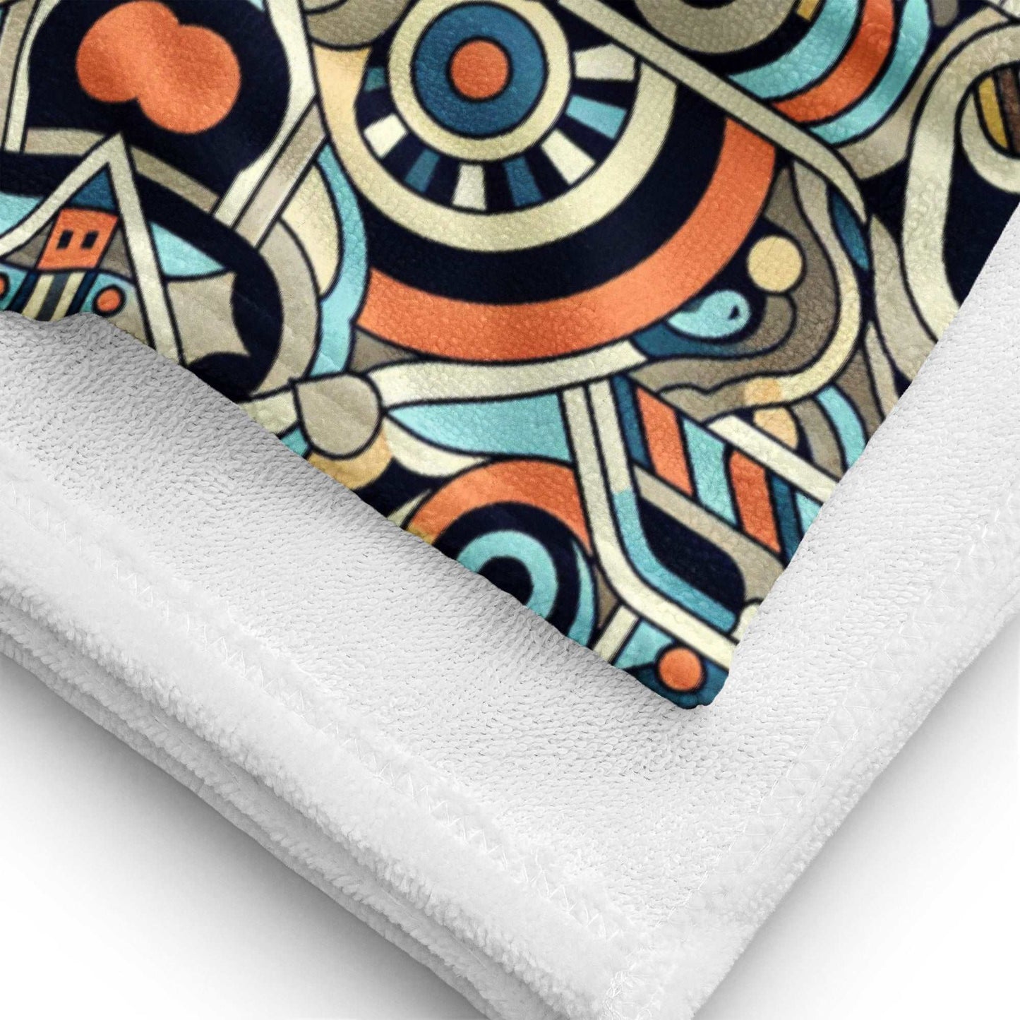 Custom Abstract Print Beach Towel | PERSONALIZED - ChoreGirl