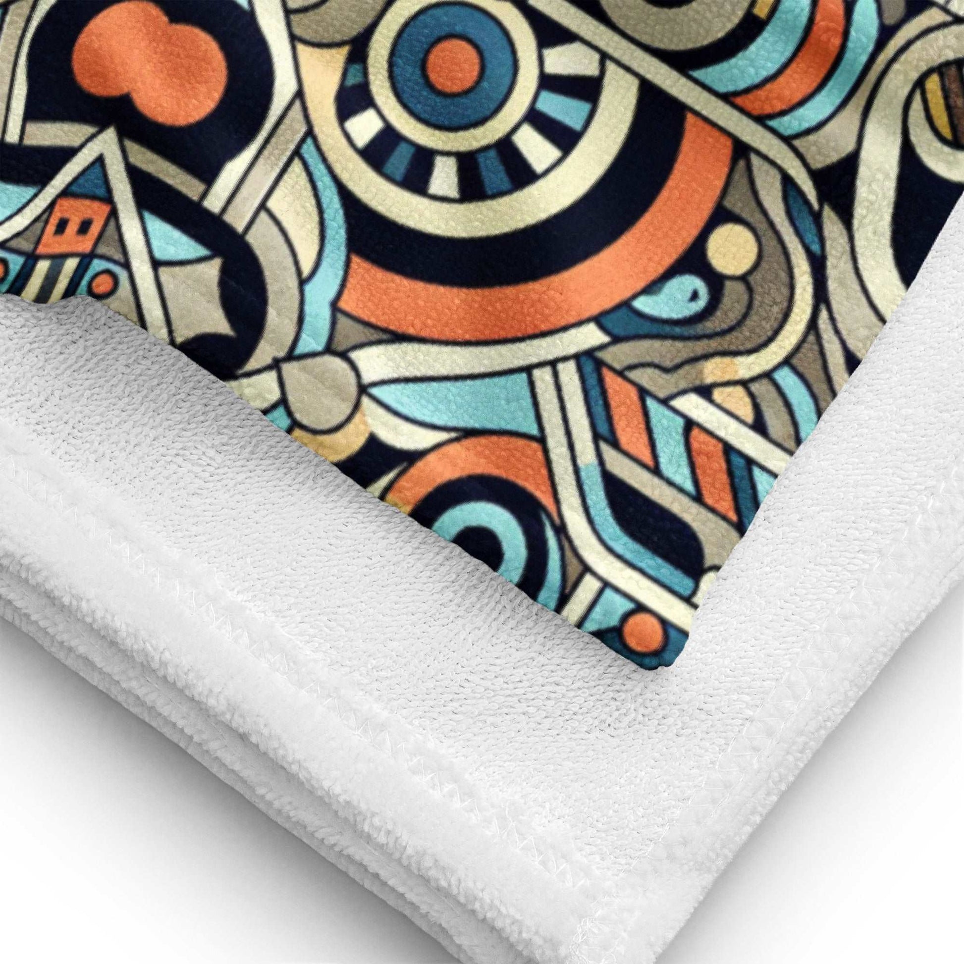 Custom Abstract Print Beach Towel | PERSONALIZED - ChoreGirl