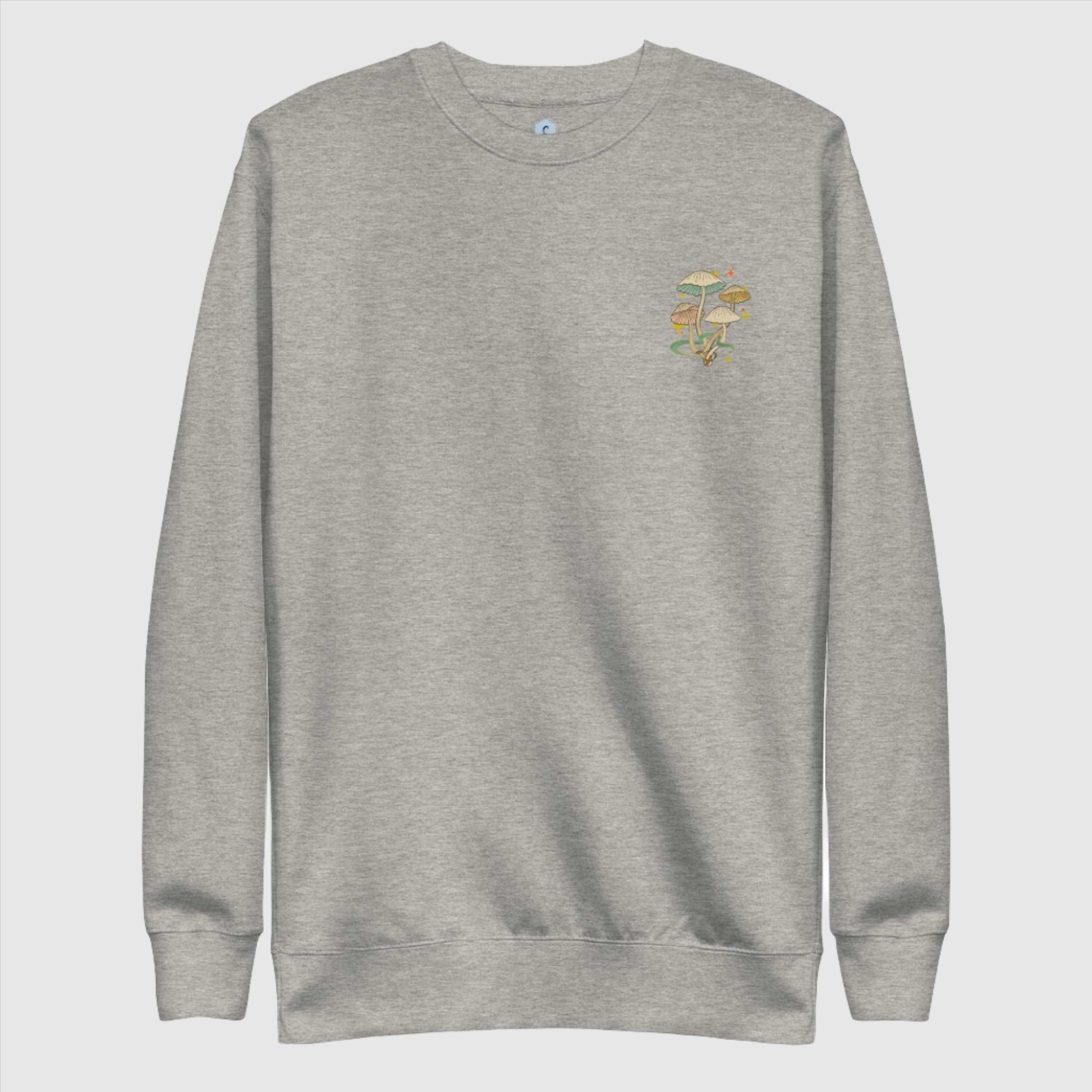 Custom Unisex Skull Mushroom Premium Sweatshirt | PERSONALIZED - ChoreGirl