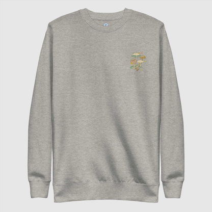 Custom Unisex Skull Mushroom Premium Sweatshirt | PERSONALIZED - ChoreGirl